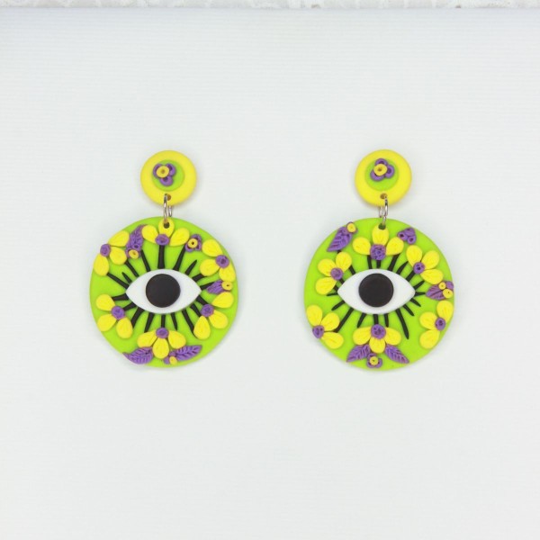 Lime Green Evil Eyes